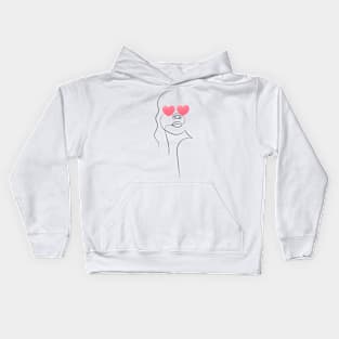 Know Your Worth | One Line Drawing | One Line Art | Minimal | Minimalist Kids Hoodie